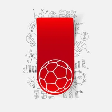 Drawing business formulas: ball Illustrazione stock