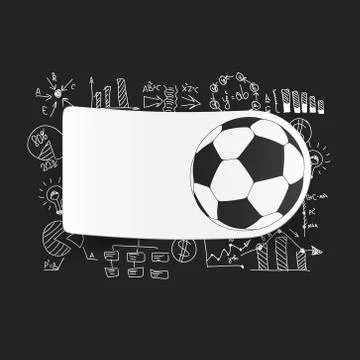 Drawing business formulas: ball 库存插图