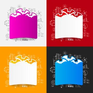 Drawing business formulas: bat 스톡 일러스트