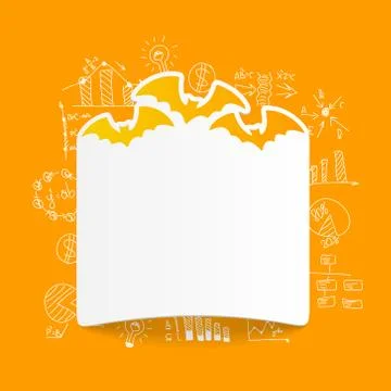Drawing business formulas: bat 스톡 일러스트