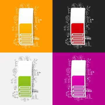Drawing business formulas: book Illustrazione stock