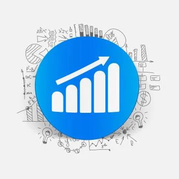 Drawing business formulas: chart Stock Illustration