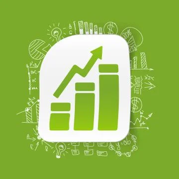 Drawing business formulas: chart Stockillustratie