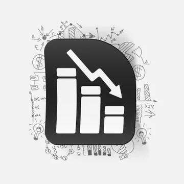 Drawing business formulas: chart Stock Illustration