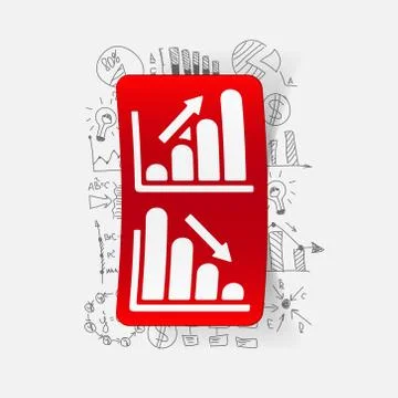 Drawing business formulas: chart 스톡 일러스트