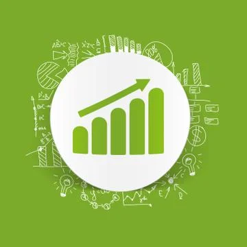 Drawing business formulas: chart Stock Illustration
