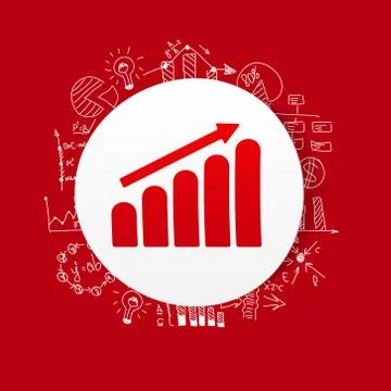 Drawing business formulas: chart Stock Illustration