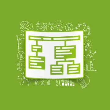 Drawing business formulas: chart 스톡 일러스트