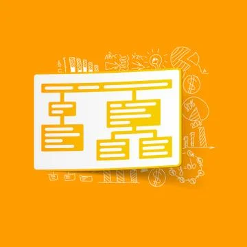 Drawing business formulas: chart 库存插图