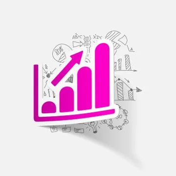 Drawing business formulas: chart 스톡 일러스트