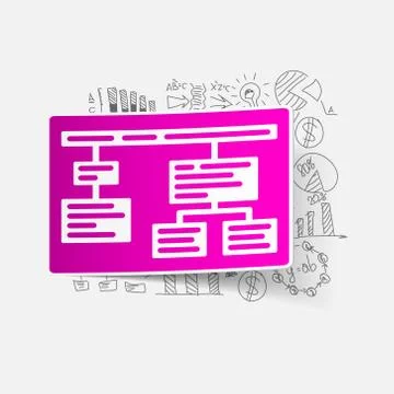 Drawing business formulas: chart イラスト素材