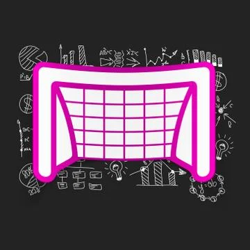 Drawing business formulas: gate Stock Illustration
