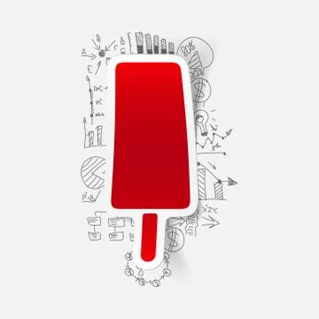 Drawing business formulas: ice Illustrazione stock