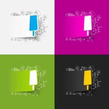 Drawing business formulas: ice Illustrazione stock