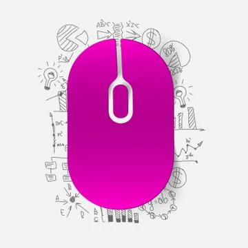 Drawing business formulas: mouse Stock Illustration