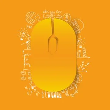 Drawing business formulas: mouse Stock Illustration
