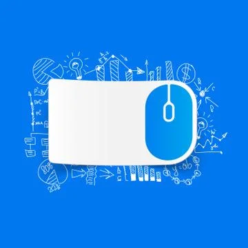 Drawing business formulas: mouse Stock Illustration