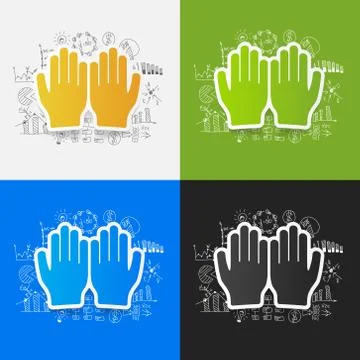 Drawing business formulas: prayer 스톡 일러스트