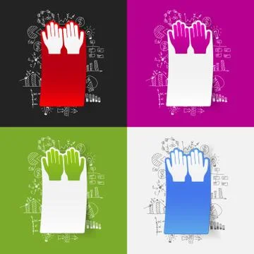 Drawing business formulas: prayer Illustrazione stock