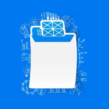 Drawing business formulas: ship Stock Illustration