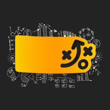 Drawing business formulas: tactics Stockillustratie