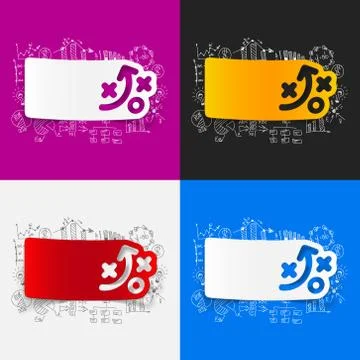 Drawing business formulas: tactics Stock Illustration