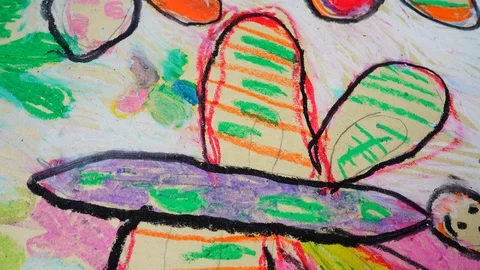 Drawing of butterflies.  Video stock 103420433
