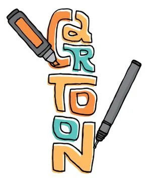Drawing cartoon Stock Illustration