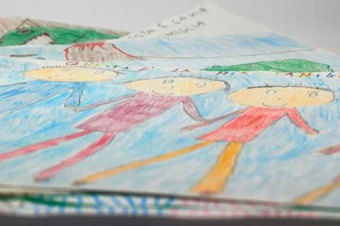Drawing of children Stock-Fotos