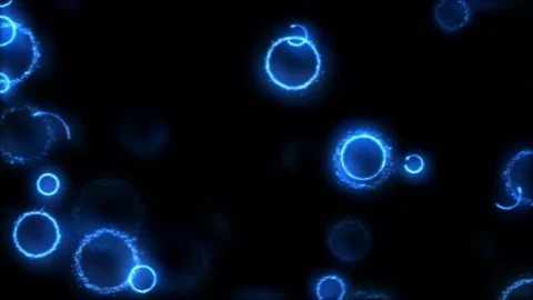 Drawing Circle Shapes on Black Background Animation - Loop Blue 스톡 동영상 72433547
