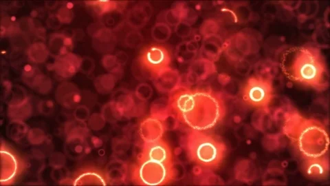 Drawing Circle Shapes Motion Background Animation - Loop Red Stock Footage 72431805