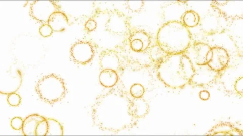 Drawing Circle Shapes on White Background Animation - Loop Yellow Stock Footage 72564026