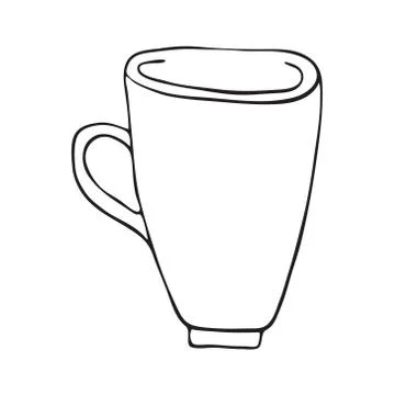 Drawing circles. Colorless. Vector illustration by hand. Stock Illustration