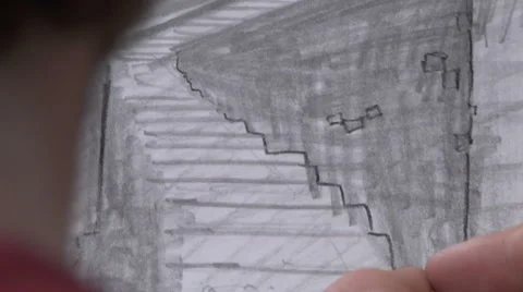 Drawing closeup Stock Footage 49861820