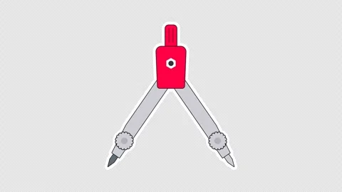 Drawing compass Stock Footage 336413712