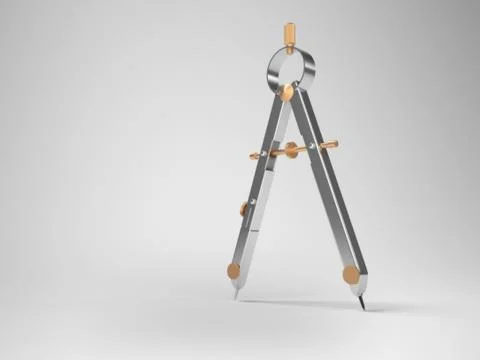 Drawing compass Illustrazione stock