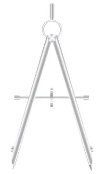 Drawing compass  Stock Illustration