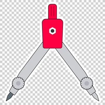 Drawing compass Stock-Illustration
