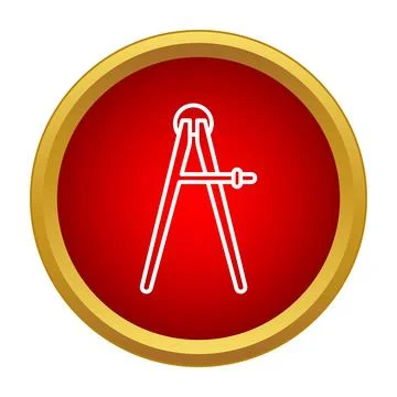 Drawing compass tool for geometry and drafting icon イラスト素材