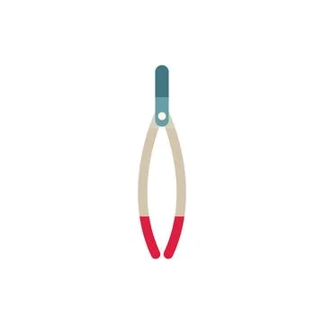 Drawing compass tool icon showing measurement instrument for geometry and t.. Stock Illustration