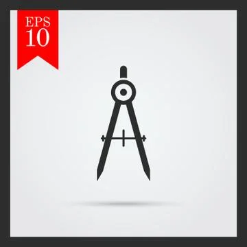 Drawing compasses Stock Illustration