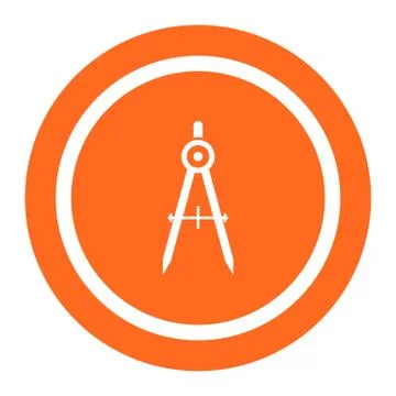 Drawing compasses 스톡 일러스트