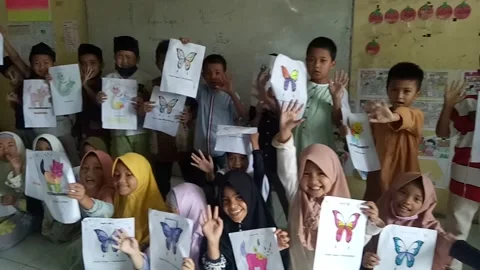 Drawing competition Video stock 170790489