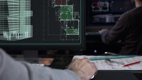 Drawing In Computer Stock Footage 202147377