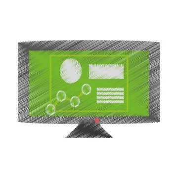 Drawing computer technical circuit electronic Stock Illustration