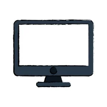 Drawing computer technology digital work Stock Illustration
