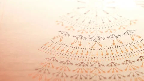 Drawing for crochet Video stock 84885706