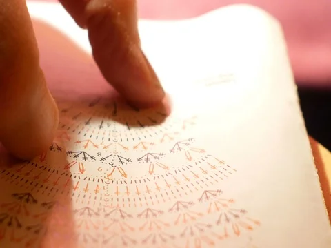 Drawing for crochet Stock Footage 84890113