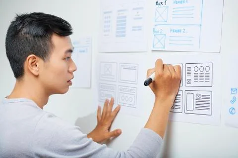: Drawing design of interface Stock Photos