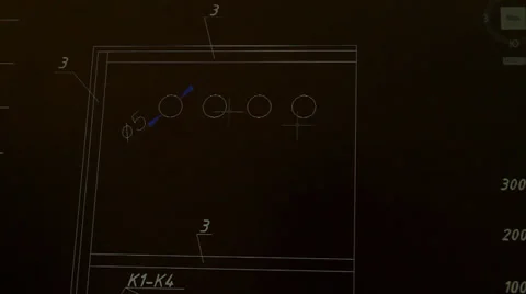Drawing, development of diagrams, drawings on the computer Stock Footage 22541722